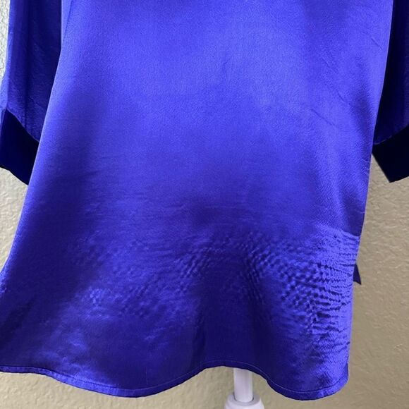 Vintage Gold Label Victoria Secret Button Down Pajama Shirt Dress Silky Size M - Picture 6 of 7